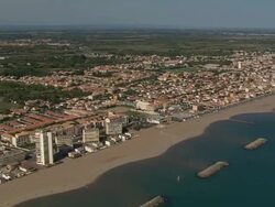 Passing Valras-Plage Stock Footage