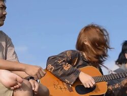 close up : music group Stock Footage