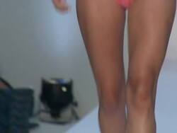 Models walk the runway during the Poko Pano swimwear 2012 show Stock Footage