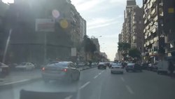 Cairo Driving Point Of View Exteriors News Clip