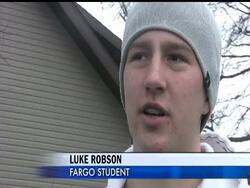 North Dakota residents are depending on thousands of sandbags --and in some cases, plywood-- to protect their homes from the rising Red River over the next few days. The weather service expects the river to crest Sunday or Monday between 39 feet and 40 feet. News Clip