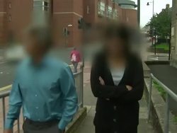 Kelly Langham Arrives at Court News Clip