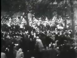 Prince Philip and Princess Elizabeth wedding Stock Footage