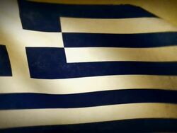 Waving Flag - Greece Stock Footage