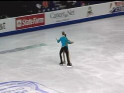 Caydee Denney and Jeremy Barrett took gold at the U.S. Figure Skating Championships and one of two spots on the 2010 U.S. Olympic Team. Their training mates, Amanda Evora and Mark Ladwig, collected the other Olympic berth. News Clip