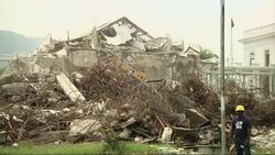 Sean Penn's charity begins demolition of quake-damaged National Palace News Clip