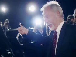 Politician on red carpet Stock Footage