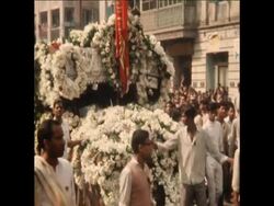 SYND22/02/71 FUNERAL OF MURDERED POLITICIAN News Clip