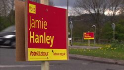 Election placards in Bradford News Clip