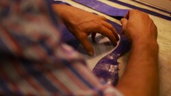 shoemaker creation shoes Stock Footage