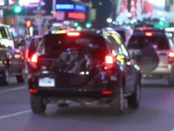 City Nightlife Stock Footage