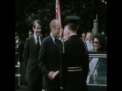SYND 11 9 74 RABIN MEETS FORD News Clip