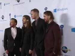 Imagine Dragons at Universal Music Group 2014 Post Grammy Party Stock Footage