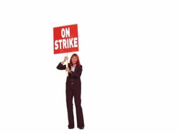 HD: Businesswoman On A Strike Stock Footage