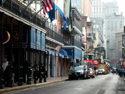 ATMOSPHERE - New Orleans Prepares For Super Bowl X Stock Footage