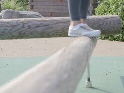 Young woman exercising Stock Footage