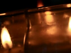 Flickering Candles Stock Footage