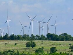 Alternative Energy Wind Turbines Stock Footage