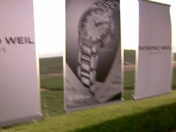 ATMOSPHERE: signage at VH1 Save The Music Foundati Stock Footage