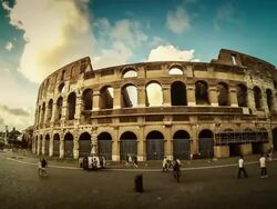 Rotating Timelapse of the Colosseum HD Video Stock Footage