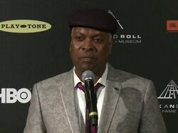 INTERVIEW - Booker T. Jones on the awards at 28th Annual Rock and Roll Hall Of Fame Induction Ceremony - Press Room 4/18/2013 in Los Angeles, CA.(Footage by WireImage Video/Getty Images Entertainment Video) Stock Footage