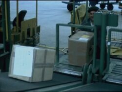 SYND 19-9-69 SOPHISTICATED CARGO HANDLING SYSTEM IN FRANKFURT AIRPORT News Clip