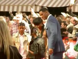 Will Smith, Jada Pinkett Smith, Willow Smith, Jaden Smith at the The  Stock Footage