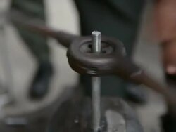 Threading nut. Stock Footage