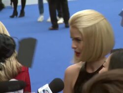 Josh Brolin & Alice Eve at Men in Black 3 Gala Premiere at Odeon Leicester Square on May 16, 2012 in London, England (Footage by WireImage Video/Getty Images) Stock Footage