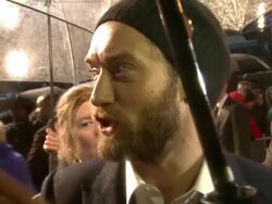 Jude Law at the Sherlock Holmes: A Game Of Shadows: European Premiere at The Empire Leicester Square on December 8, 2011 in London, England. (Footage by WireImage Video/Getty Images Entertainment Video) Stock Footage