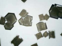 Salt crystallizing under microscope. Stock Footage