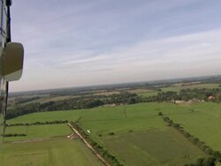 Point of view shot aircraft takeoff, part 2 Stock Footage