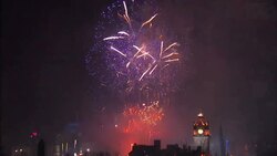 Hogmanay Fireworks in Edinburgh for 2015 New Years Celebrations News Clip