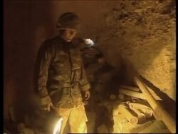 British marines blow up caves stacked with munitions News Clip