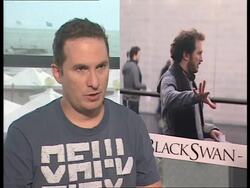 INTERVIEW Darren Aronofsky on Natalie Portman's training as a ballet dancer, and how a lot of what you see is her at the Black Swan Interviews: 67th Venice Film Festival at Venice . (Footage by WireImage Video/GettyImages) Stock Footage