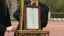 Golden Easel announcement of Royal Birth News Clip