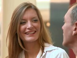 HD DOLLY: Woman Chatting Stock Footage