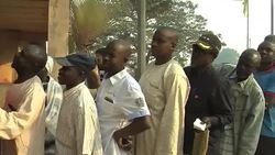 CLEAN : C Africans vote in presidential run off hope for peace News Clip