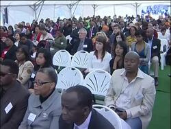 Mandela launches child hospital, belated birthday celebration News Clip