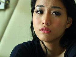 HD:Closeup of crying asian woman with tears. Stock Footage