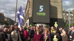 General Election 2015 - Nicola Sturgeon & SNP Launch New Poster News Clip