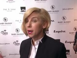INTERVIEW - Jessica Seinfeld on what compelled her to start the fatherhood initiative at Jerry Seinfeld Hosts Inaugural Baby Buggy Fatherhood Lunch Stock Footage