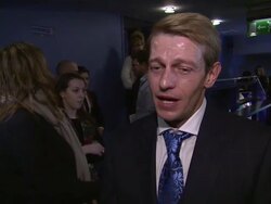 INTERVIEW: Leo Gregory on his first impressions on the scripts and preparations for the film at Wild Bill UK Premiere at the Cineworld Haymarket on March 20, 2012 in London, England (Foootage by Getty/Wire) Stock Footage