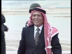 JORDAN: AMMAN: KING HUSSEIN ARRIVES HOME News Clip