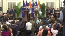 India and France exchange agreements in trade, energy and defence News Clip