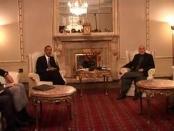 VOICED: Afghanistan's Karzai heads to Washington News Clip