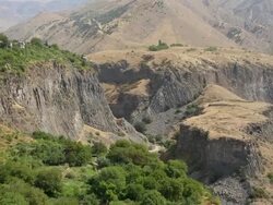 Garni Gorge, Azat river, general view Stock Footage