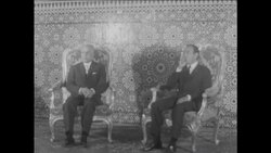 CAN641 KING HASSAN OF MOROCCO AND PRESIDENT BOURGUIBA OF TUNISIA MEET IN RABAT Instructional Video