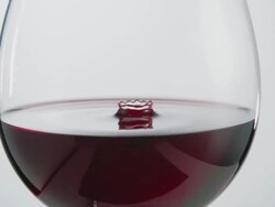 Drop of Red Wine Stock Footage