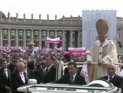 The Beatification of Pope John Paul II Stock Footage